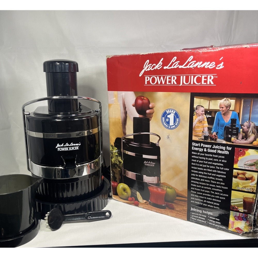 Jack LaLanne's Power Juicer With Box - WORKS Complete As Seen on TV EUC Kitchen
